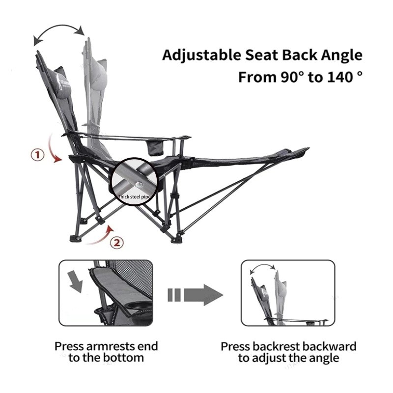  WTHB Outdoor Kursi Lipat Outdoor Portabel