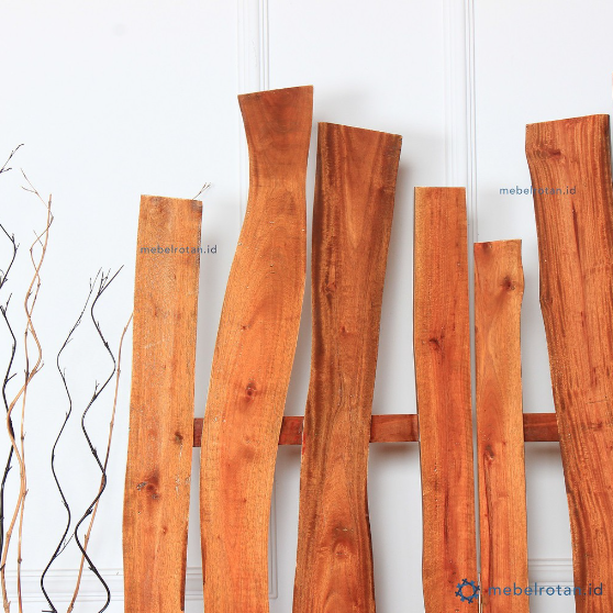 Room Divider Natural Wood
