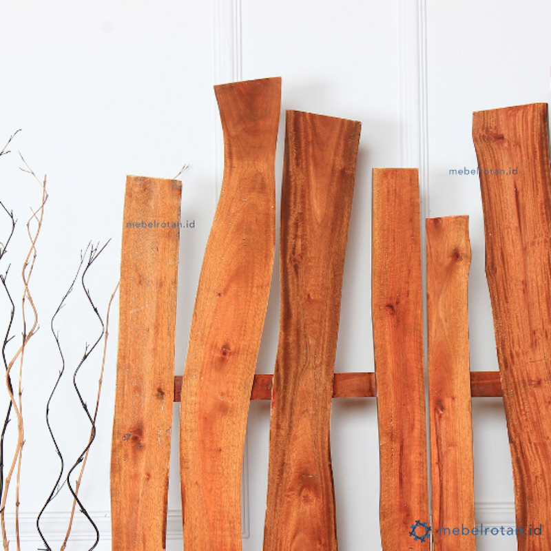Room Divider Natural Wood 2