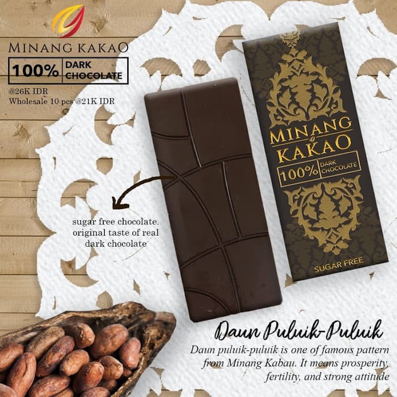 Minang Kakao 100% Dark Chocolate