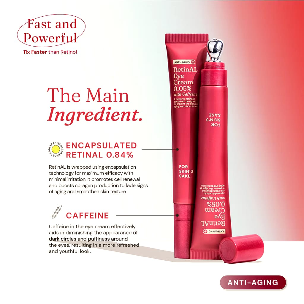 Pillar Brite Care For Skin's Sake RetinAL Eye Cream 0.05% with Caffeine