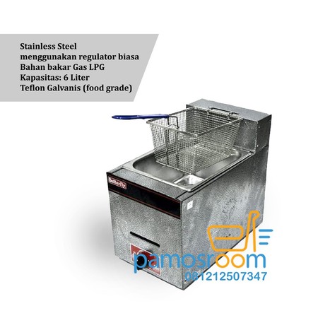  Butterfly Gas Deep Fryer  FRY-1238C