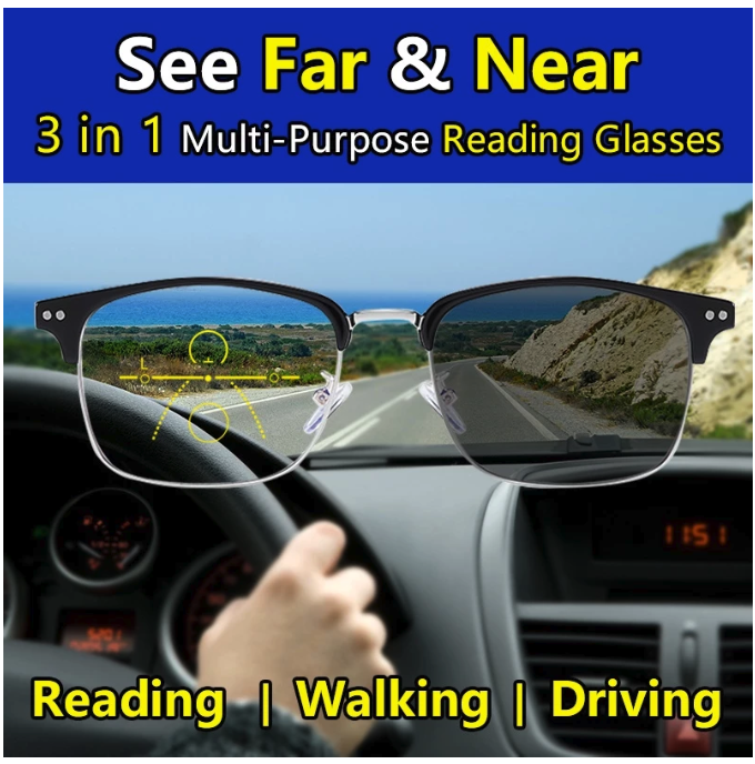  Viendo Kacamata Baca Progresif Anti Blueray Photochromic