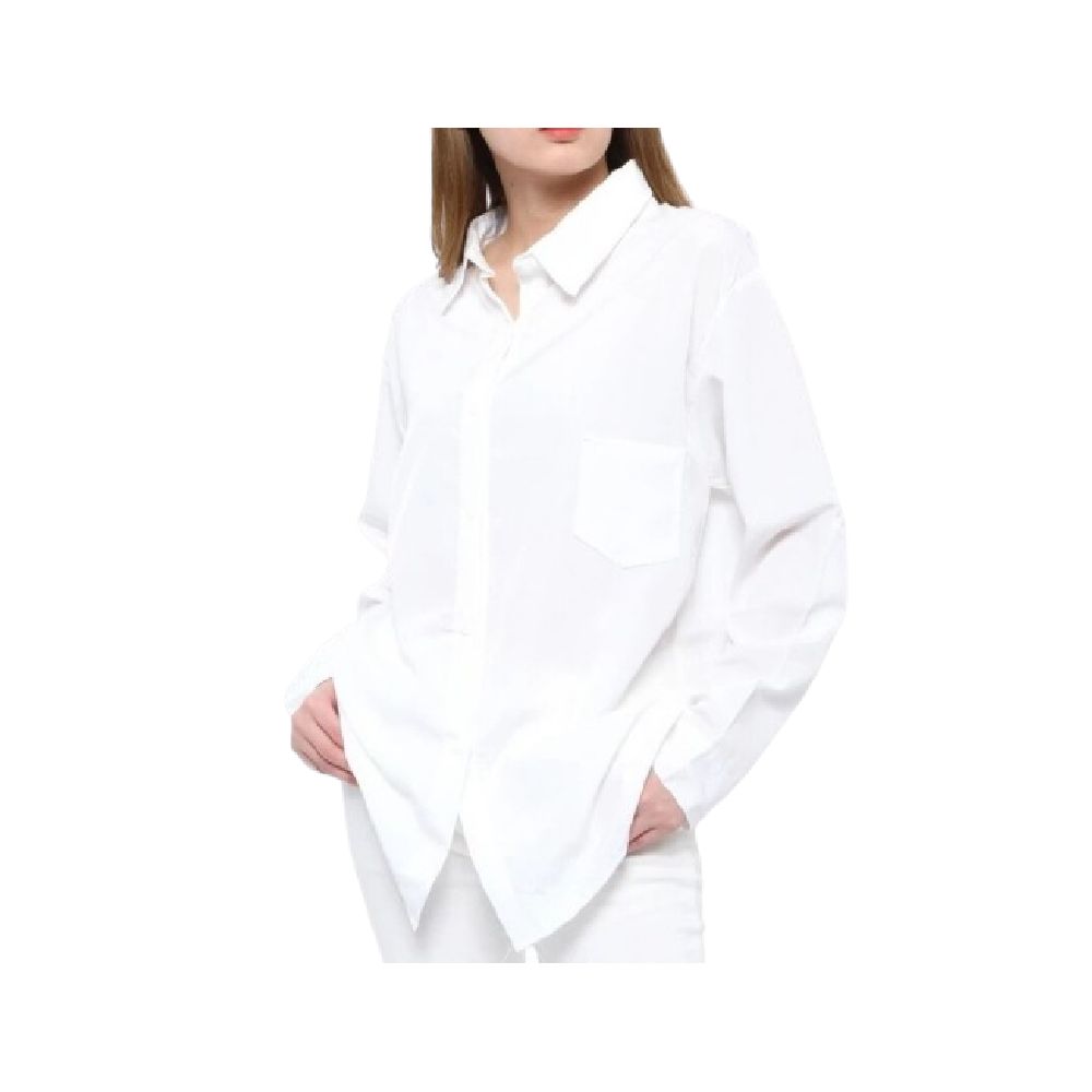 Monellina Kemeja Oversize Wanita Lengan Panjang Polos ｜  0064