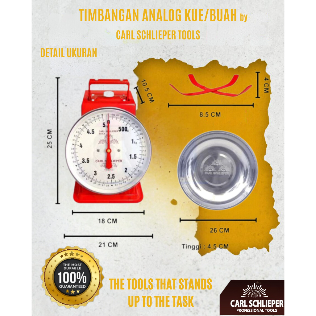  Carl Schlieper Timbangan Analog 20 kg