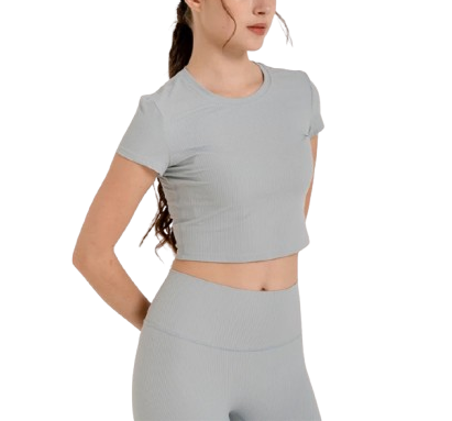 HAPPYFIT Crop Top Ribbed