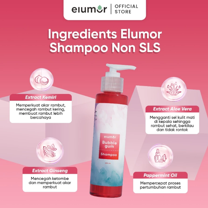 Inovasi Teknologi Kosmetika Elumor Bubblegum Shampoo