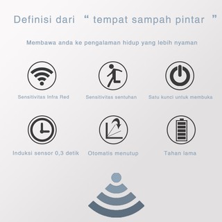 Kadonio Tempat Sampah Plastik Otomatis Infrared KC-TB03