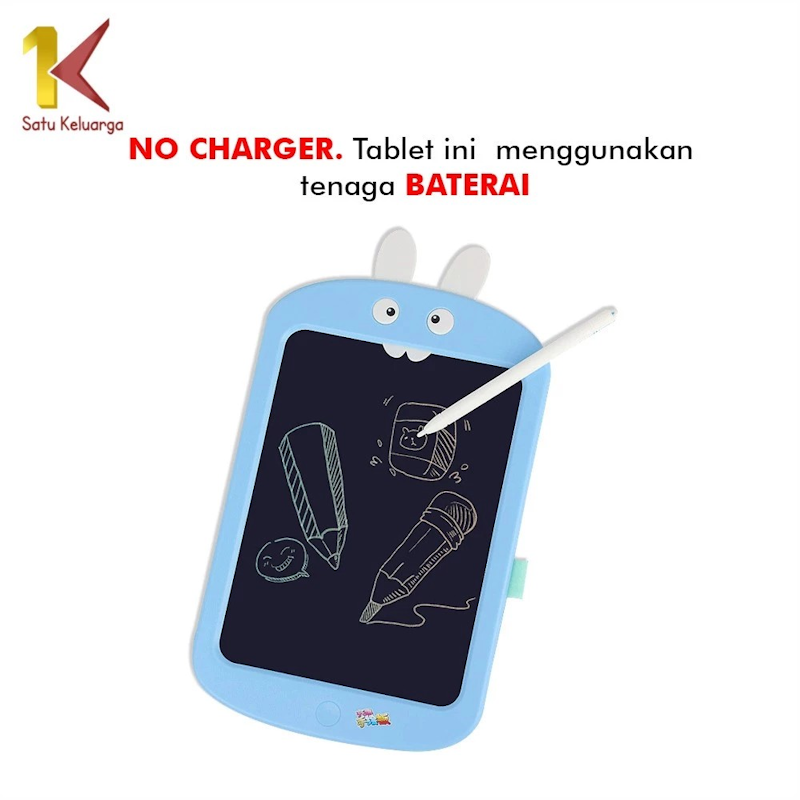 Satu Keluarga LCD Rabbit Drawing Writing Tablet 3