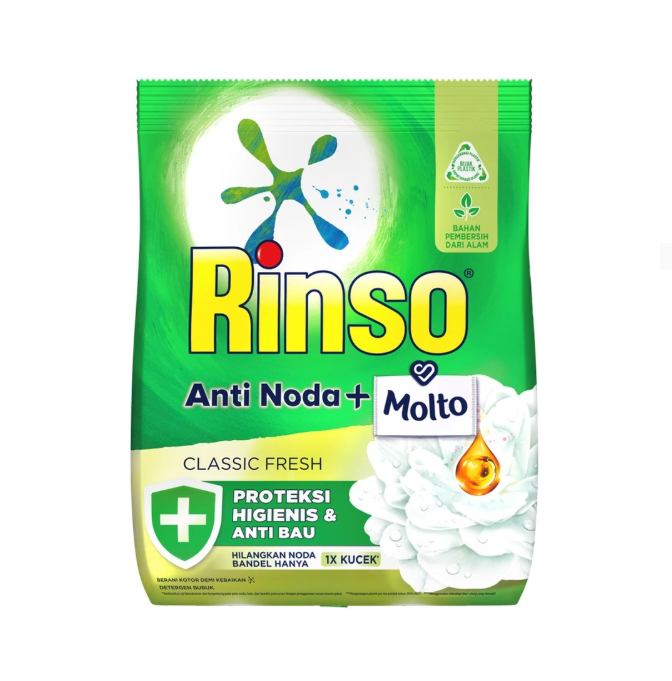 Rinso Molto Deterjen Bubuk Anti Noda Classic Fresh