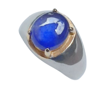 Cincin Batu Permata Blue Sapphire