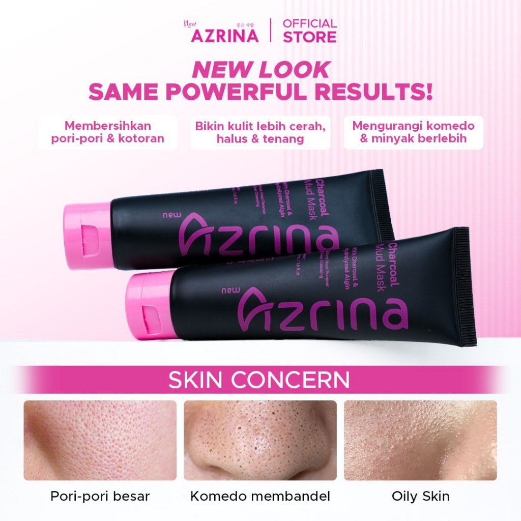 Mulia Kairos Industri Azrina Charcoal Mud Mask