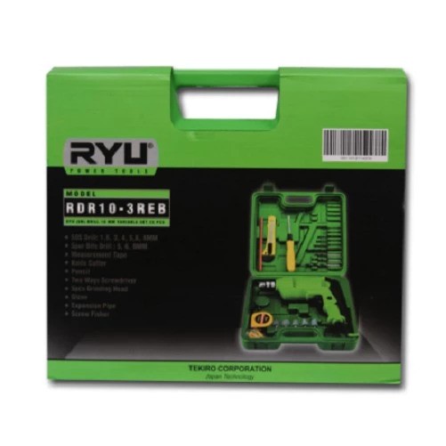 Ryu Powertools RYU Drill 10 Mm Variable Set 22 Pcs RDR10-3REB