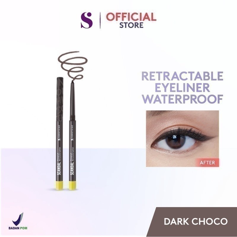 SCANDAL Waterproof Retractable Eyeliner Dark Choco 2
