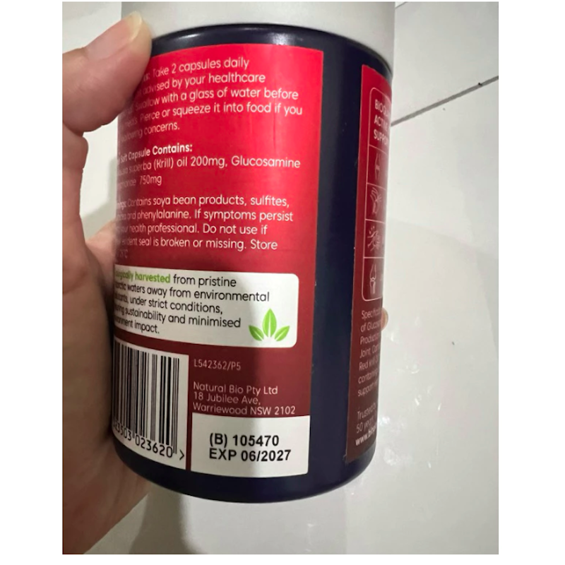 BIOGLAN Red Krill Oil™ Double Strength 1000 mg 60 Capsule 2