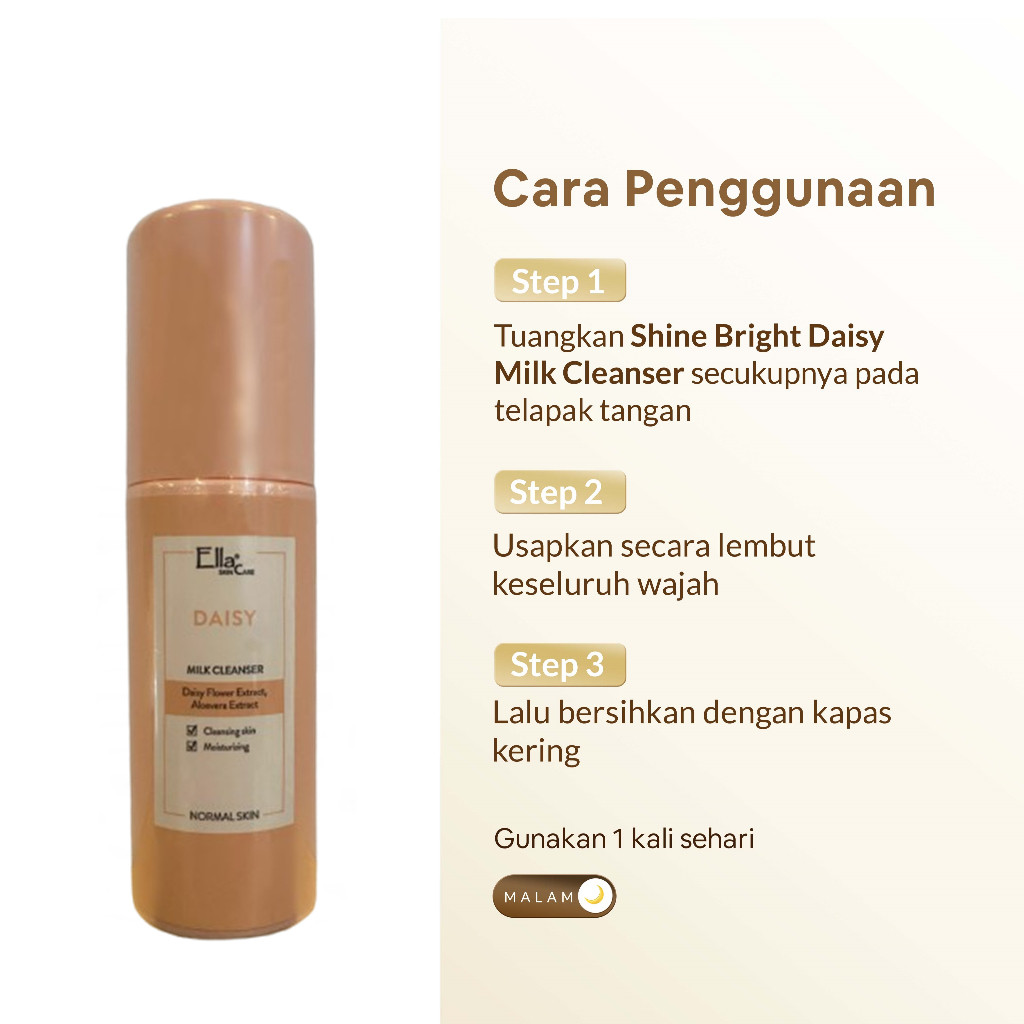 Ella Karunia Estetika Ella Skincare Daisy Milk Cleanser