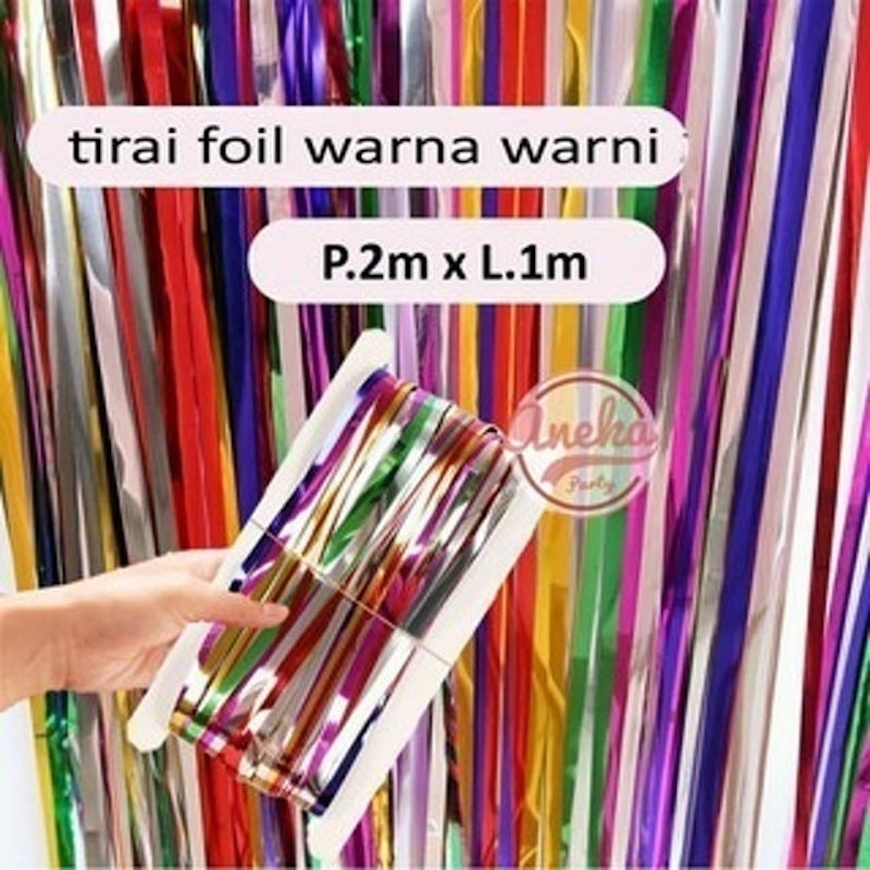 Colorful Foil Curtain 2