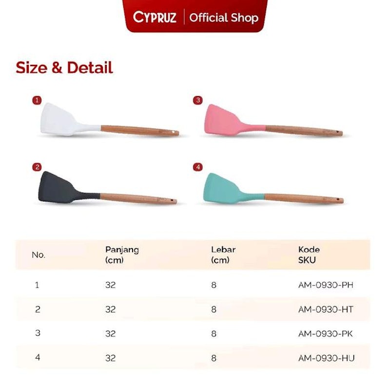 Cypruz Silicone Solid Turner 4