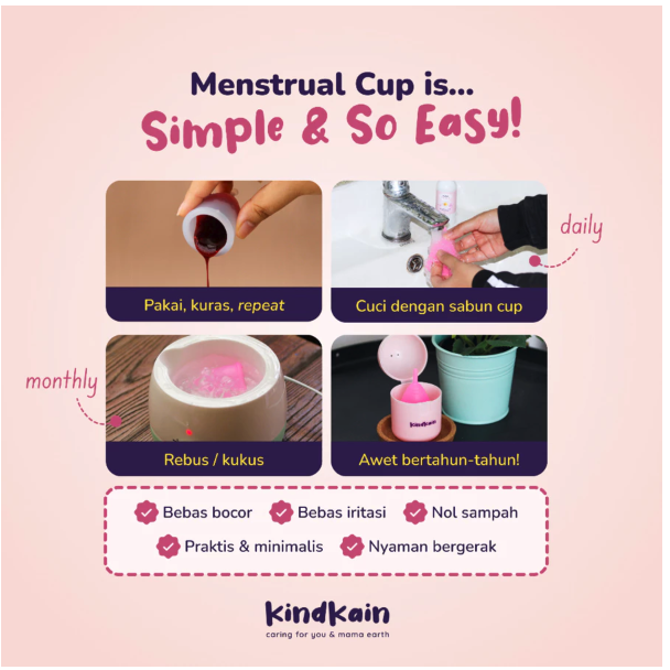  KindKain Silicon Menstrual Cup Emmi Series