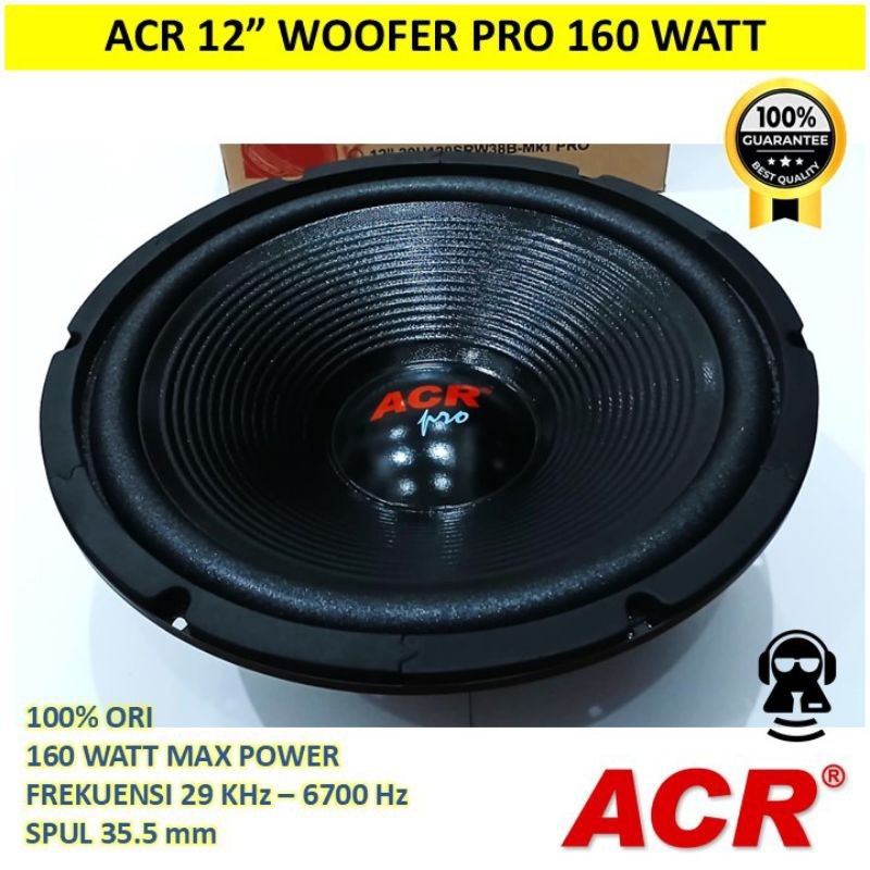Sinar Baja Electric ACR Pro Speaker Woofer 12″ 30H120SRW38B-Mk1