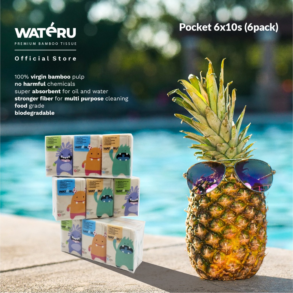 Wateru  Premium Bamboo Tissue Pocket