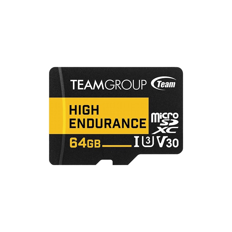 TEAMGROUP High Endurance Micro SDXC UHS-I U3 V30 Memory Card 64 GB 1