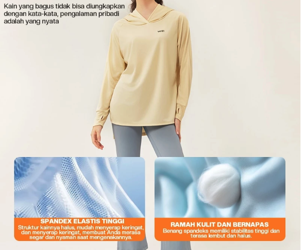  WiZi Atasan Olahraga Wanita Sport Hoodie