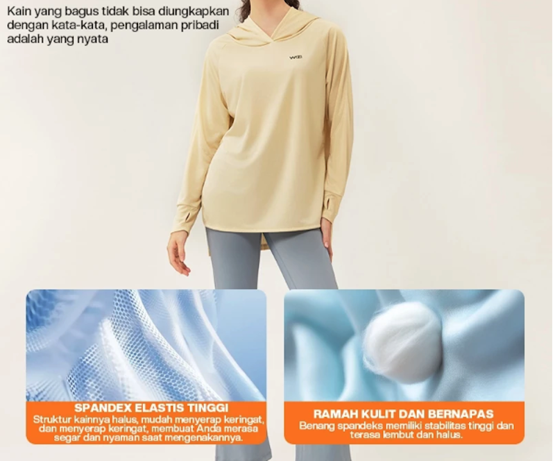 WiZi Atasan Olahraga Wanita Sport Hoodie 2