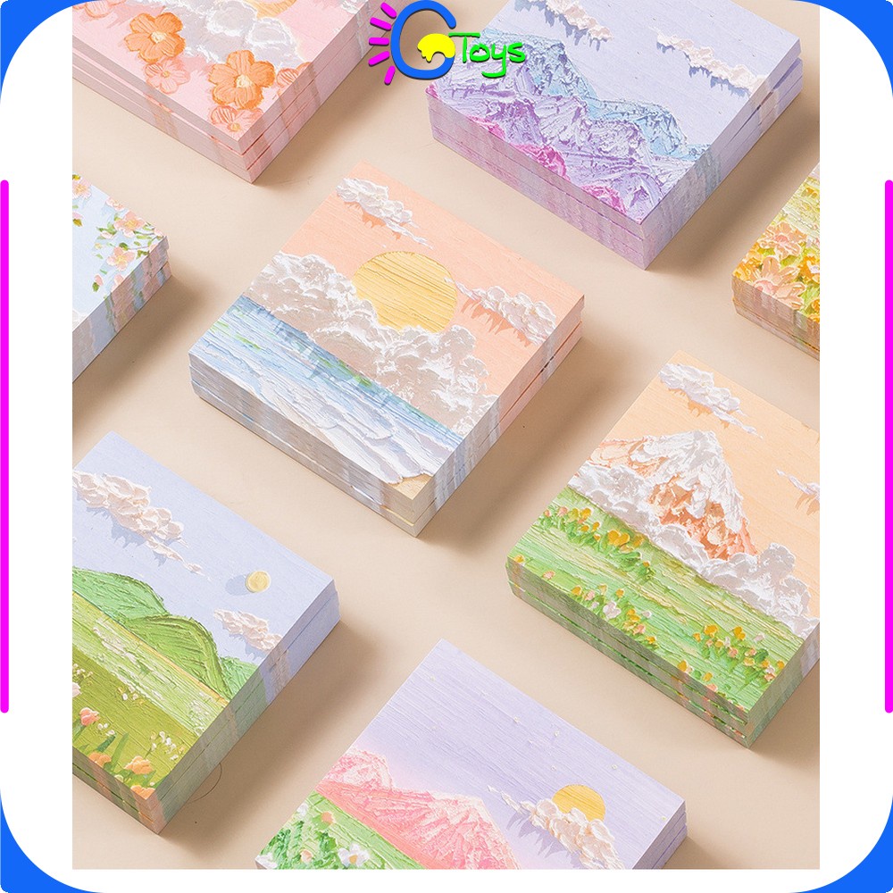  CR-A37 Memo Tempel Aesthetic Motif Alam Indah