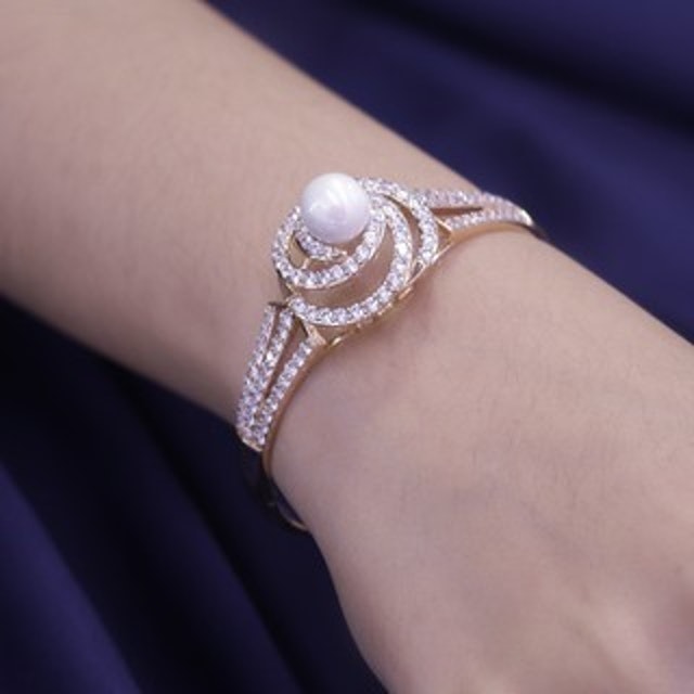 Xuping Gelang Luxe Mutiara Emas Zircon 0131190983