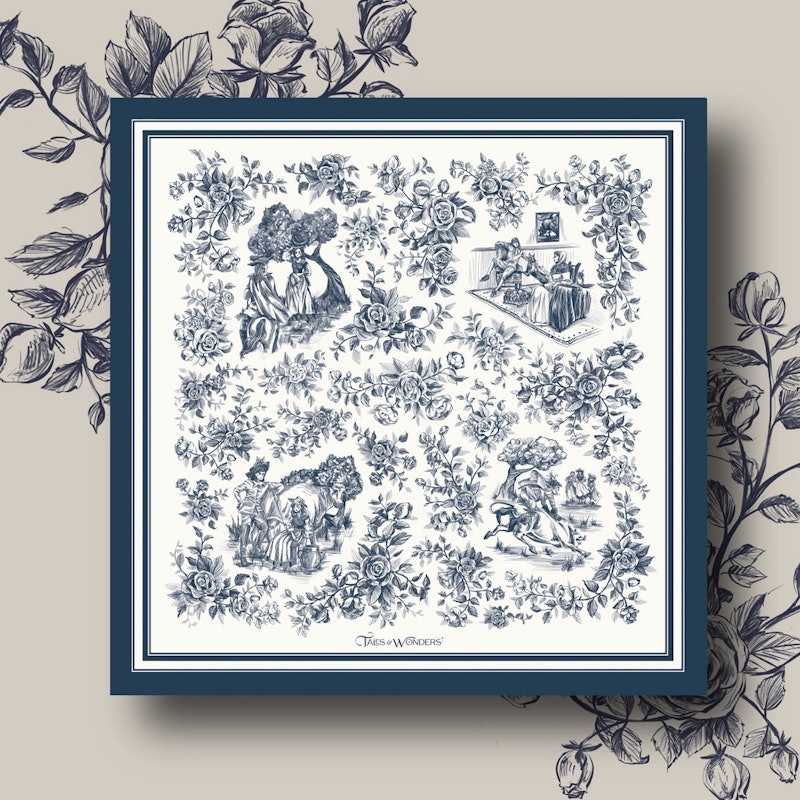 Outer Scarf The Milkmaid en Bleu