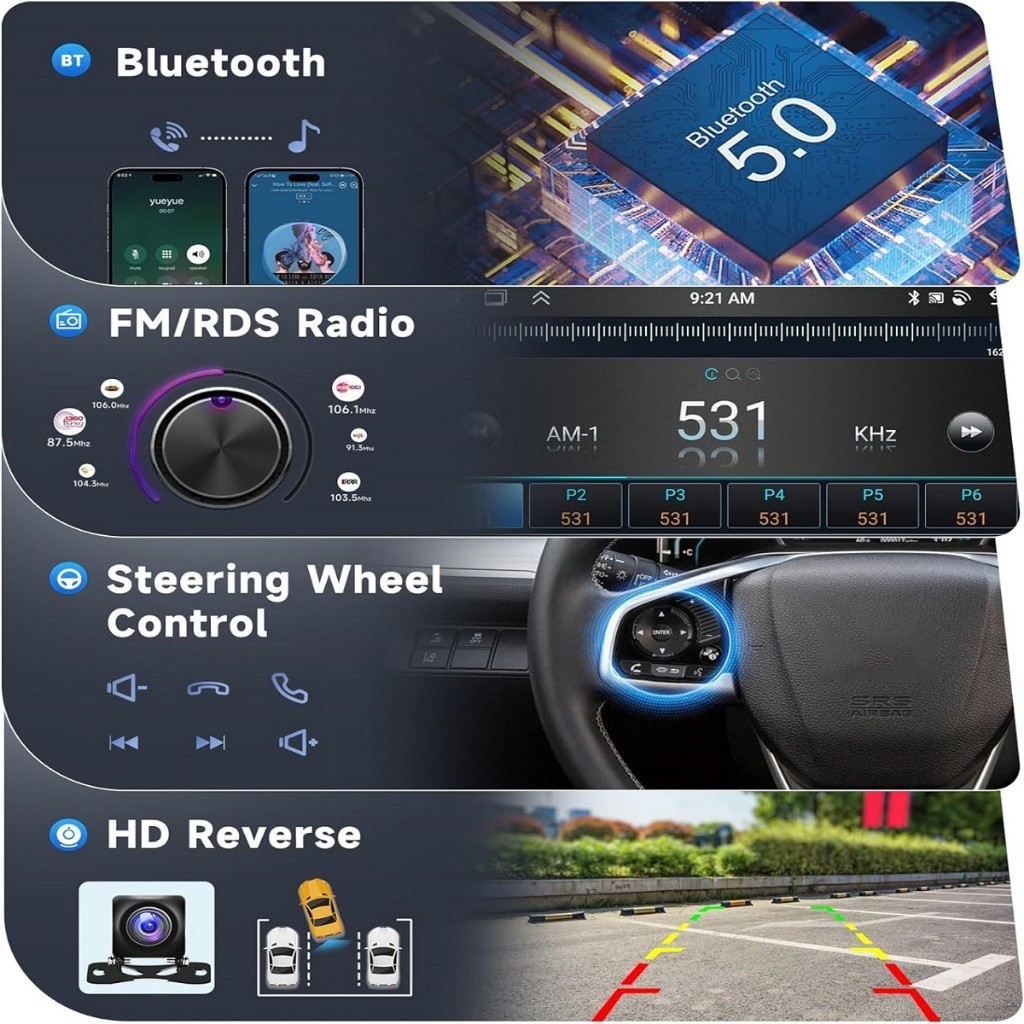  Acroder Head Unit Android 7inch+Fan+AHD RAM 4+32G