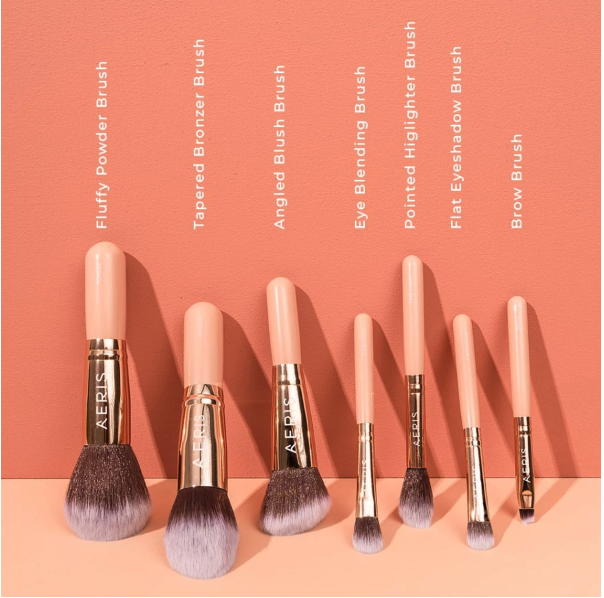 Citra Pasifik Kosmetik Aeris Beauté The Coral Travel Brush Set