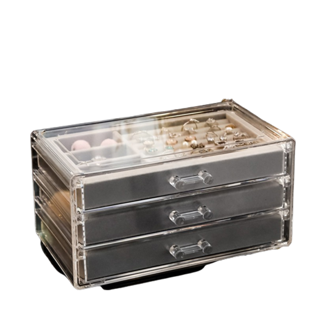 Herbaay Kotak Perhiasan Kotak Tempat Penyimpanan Perhiasan