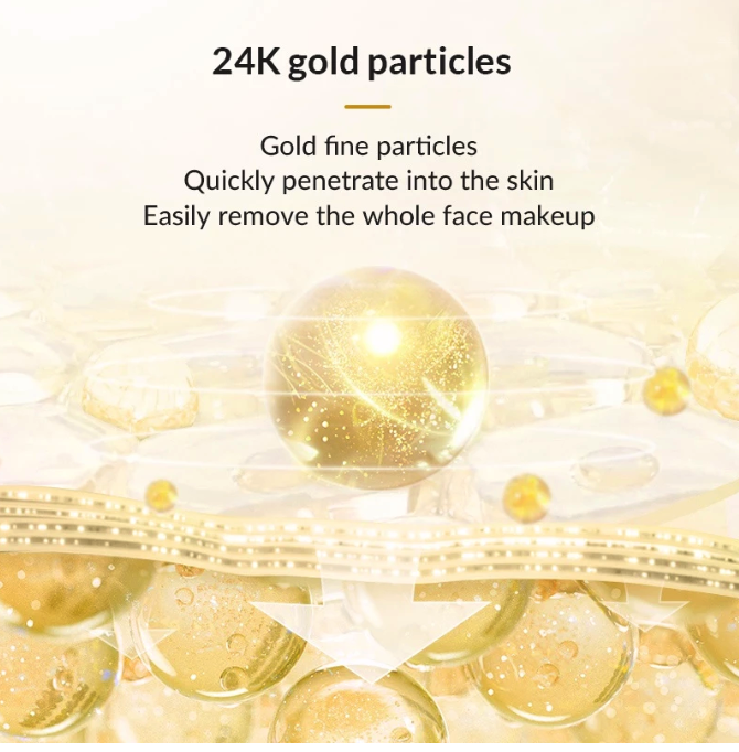 GuangZhou Biosphere Cosmetics BIOAQUA 24K Gold Gentle Makeup Remover Micellar Water