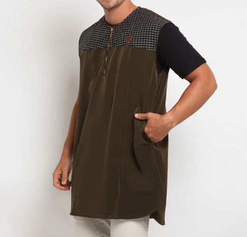 NauhTec NauhTec Rompi Sholat Pria Rosal Model Zipper