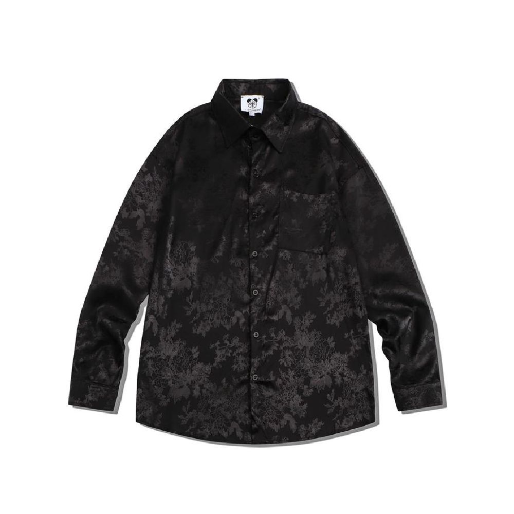 Dark Icon Kemeja Eternal Motif Bunga