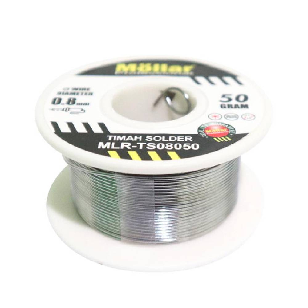 Mollar Timah Solder 50 gram x 0.8 mm MLR-TS08050