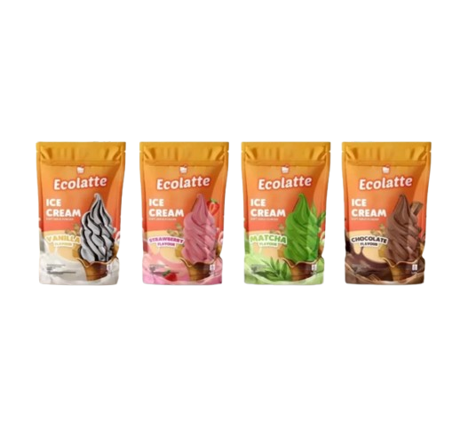 Santari Indo Pangan Ecolatte Soft Serve Powder Strawberry