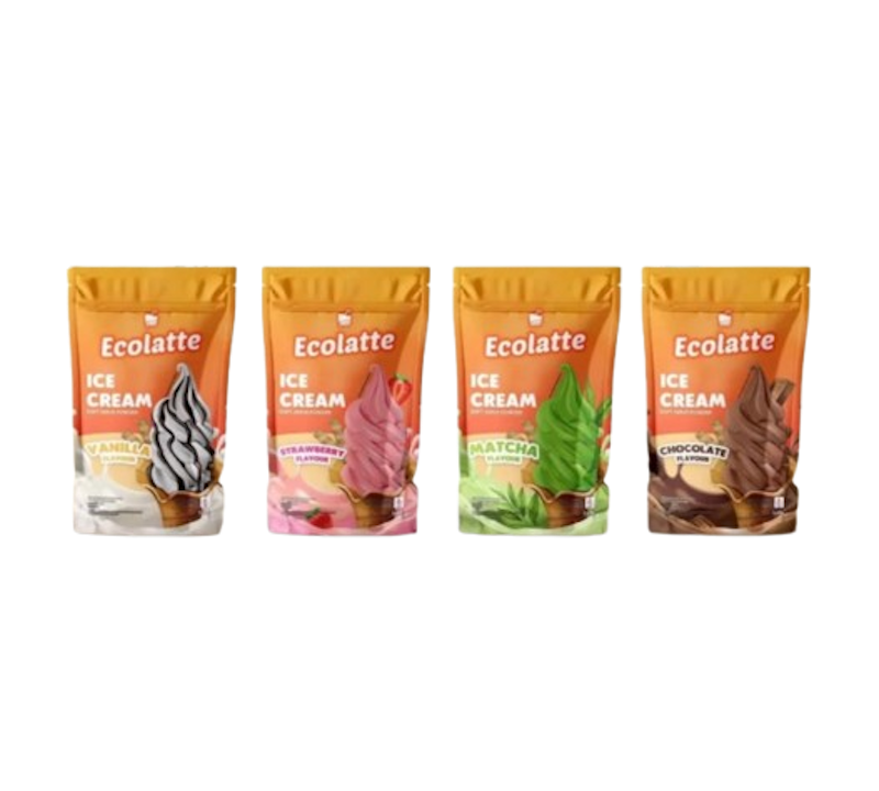 Ecolatte Soft Serve Powder Strawberry 2
