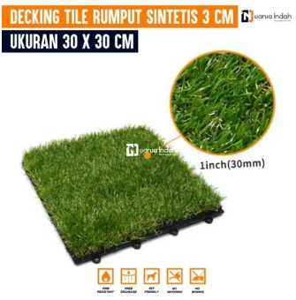  Nuansa Indah Decking Tile Rumput Sintetis Tipe Swiss