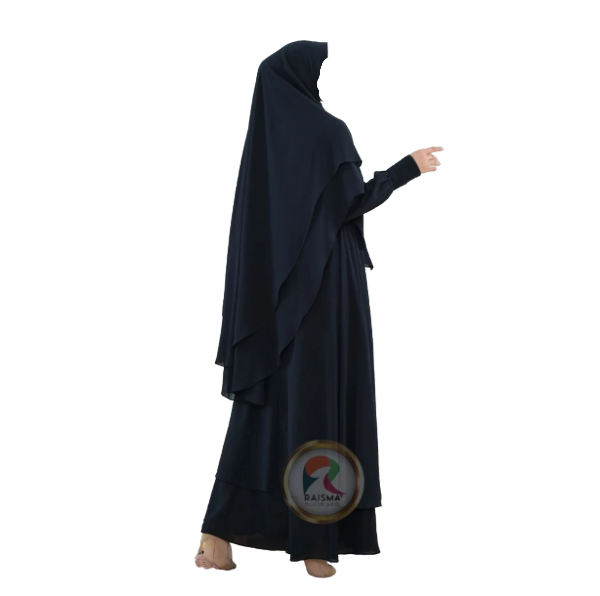 Raisma Muslim Wear Raisma Gamis Syar`i Mafaza Hitam