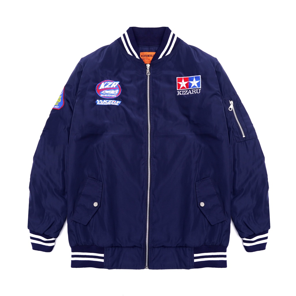 Bomber Jaket Bordir Tamiya Navy