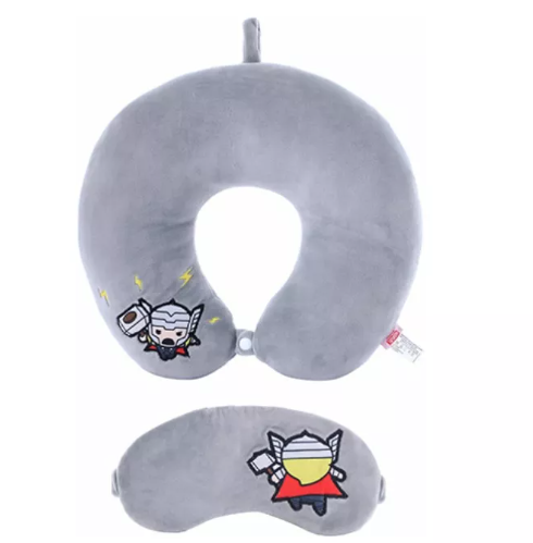 Miniso Bantal Leher dan Penutup Mata Marvel