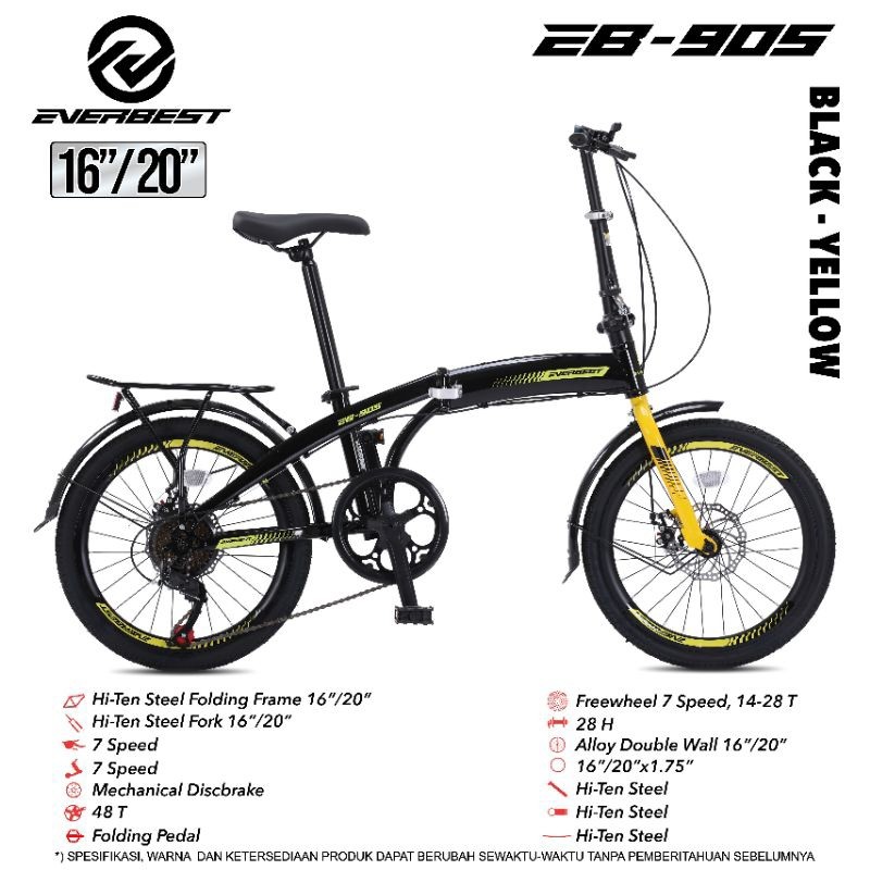 Everbest Sepeda Lipat 16 Inch  2