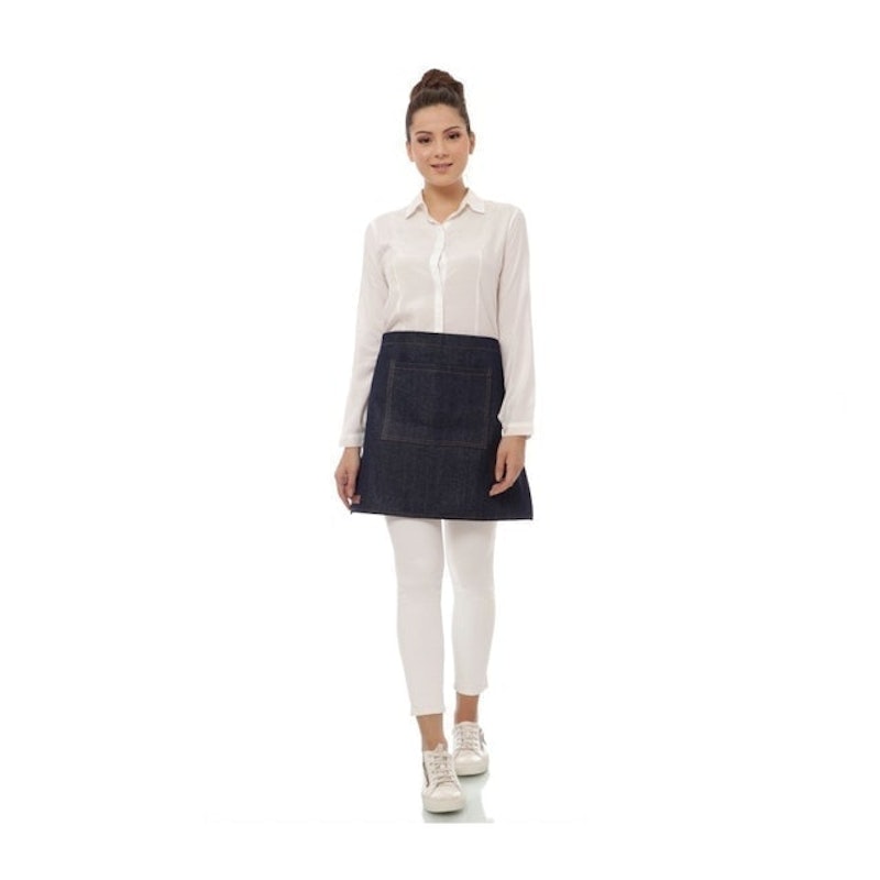 Denim Apron Barista Half Reverse 3