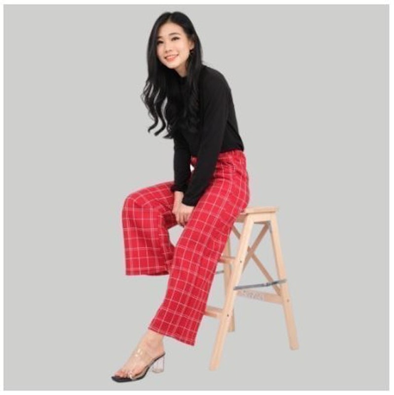 C. Neska Celana Kulot Panjang Wanita Kotak 3