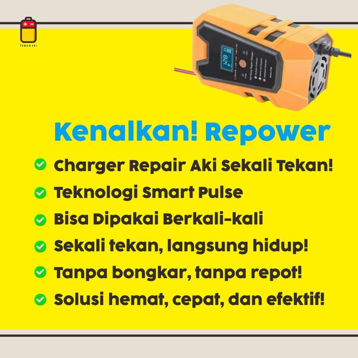 Repower Charger Aki Mobil 12V 6A 2