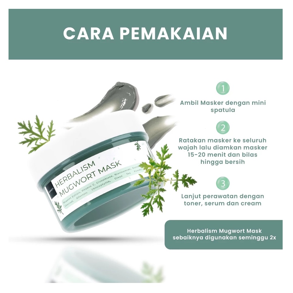 Opto Lingkar Sejahtera Scarlett Whitening Herbalism Mugwort Mask