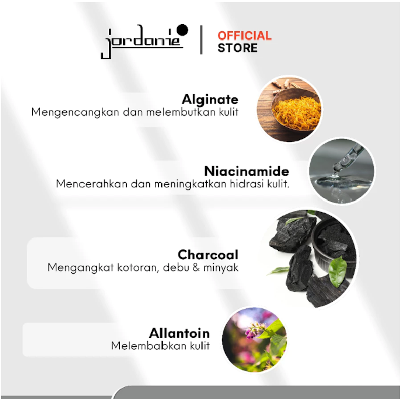 Jordanie Alginate Peel Off Mask Charcoal 3